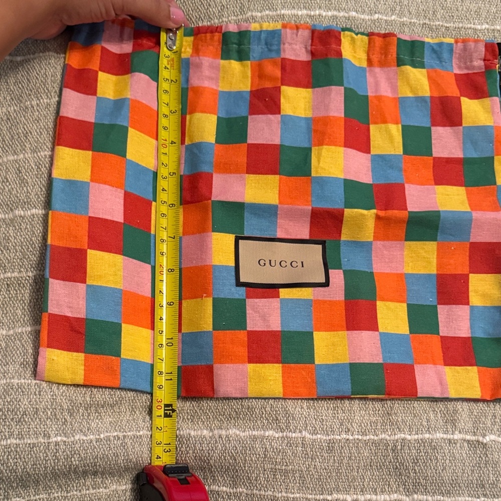 Gucci Colorful Checkered Dust bag - Picture 8 of 11